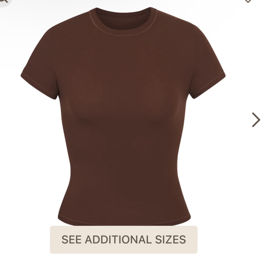 SOLD 🩷 Skims Fits Everybody T-Shirt Small Cocoa